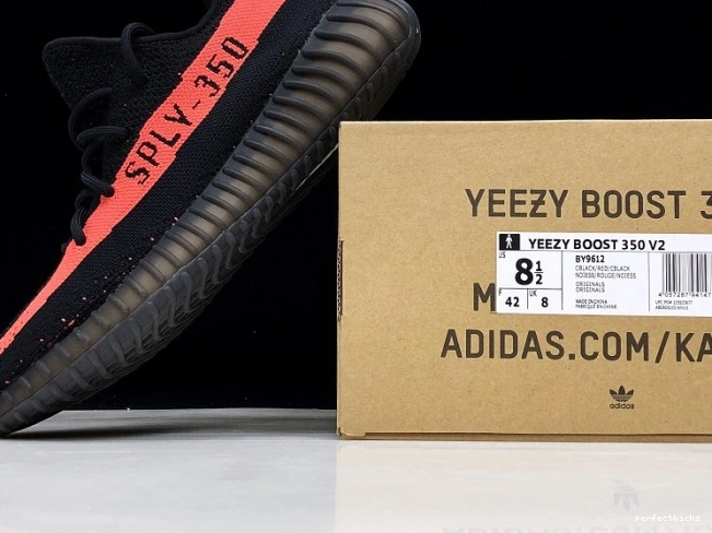Adidas 350 V2 Red BY9612 Yeezy Black Boost Core 0726